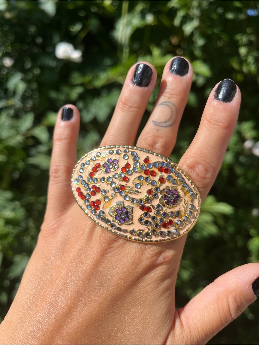 Adjustable Upcycled Belt Buckle Ring